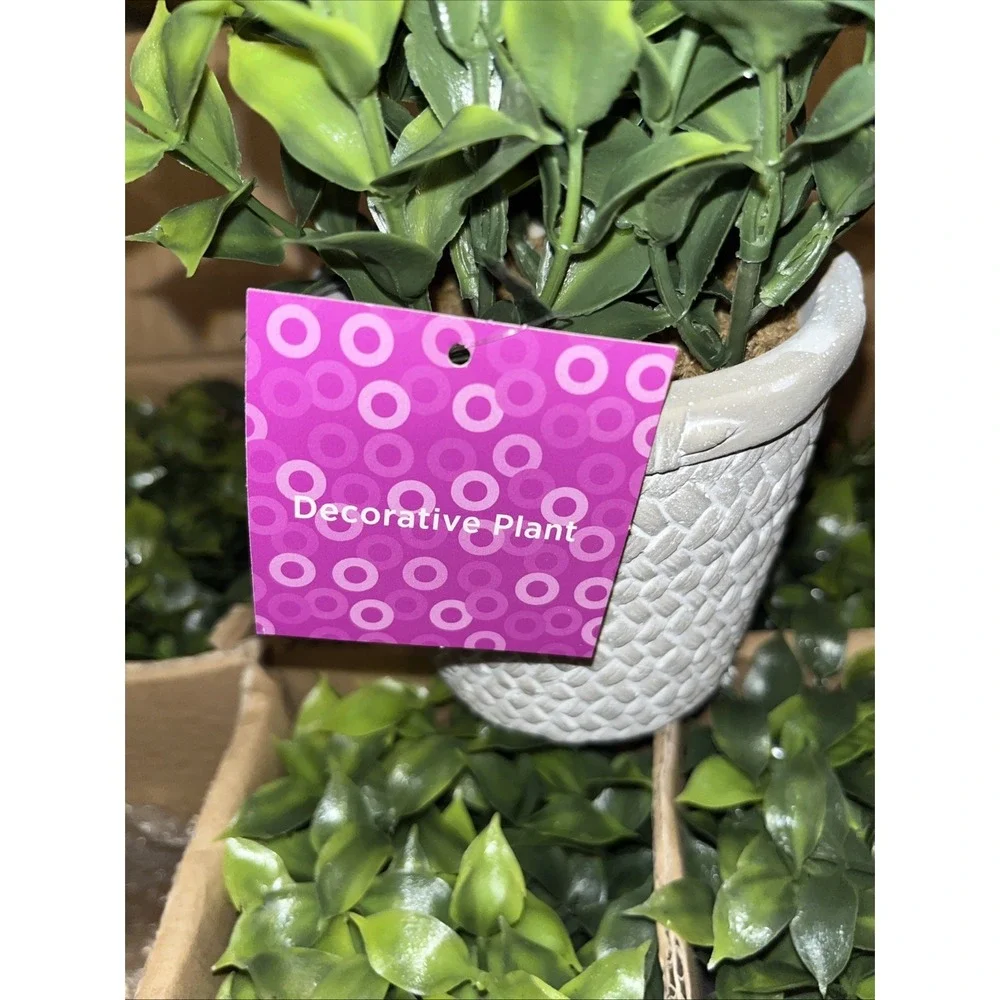 6 Pack Plants Ceramic Mini Artificial Greenery Potted Plants for Home Decor